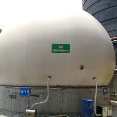 kualitas  PES PVC PDFE Double Membrane Biogas Holder Gas Holder In Biogas Plant pabrik