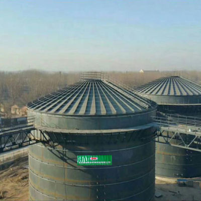 kualitas  WWTP 800m3 Biogas Digester Tank RNG Anaerobic Digester Septic Tank pabrik