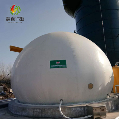 Pemegang Biogas Membran Ganda Tahan UV untuk Penyimpanan Gas Reaksi Anaerobik