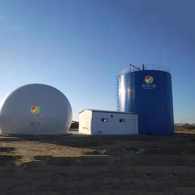Pemegang Biogas Membran Ganda Tahan UV untuk Penyimpanan Gas Reaksi Anaerobik