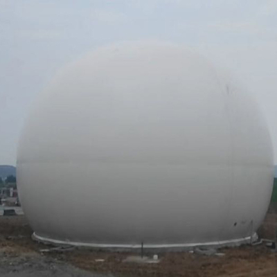 Pemegang Biogas Membran Ganda Bulat Untuk Reaksi Anaerobik