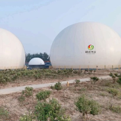 Pemegang Biogas Membran Ganda Bulat Untuk Reaksi Anaerobik