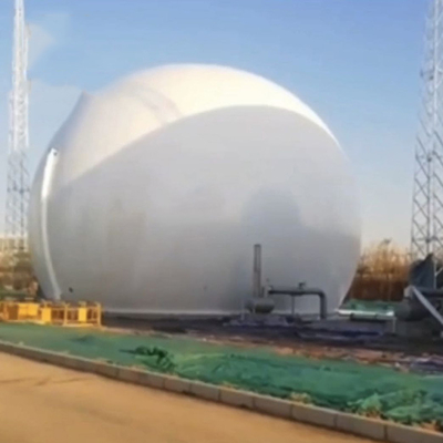 Pemegang Biogas Membran Ganda Bulat Untuk Reaksi Anaerobik