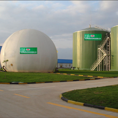 Reaksi Anaerobik Pemegang Biogas Membran Ganda Tahan Korosi