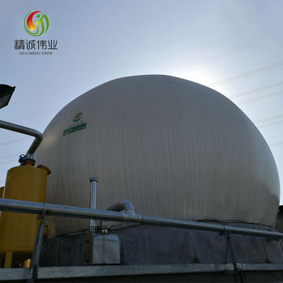 Tangki penyimpanan gas dua membran fleksibel untuk biogas dan gas penyimpanan air limbah