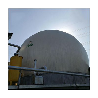 880m3 Double Film Biogas Gas Holder Daur Ulang Anti Korosi