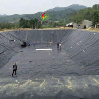 Tahan Air 60 Mil HDPE Geomembrane Pond Liner High Density Polyethylene Liner