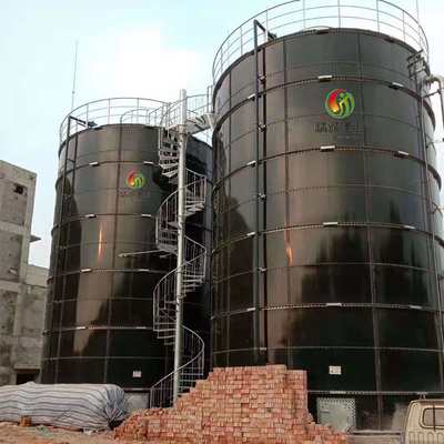 UASB EGSB Proyek Pabrik Biogas Pencernaan Lumpur Anaerobik 100-10000 Meter Kubik