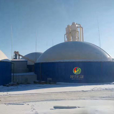 Pemegang Gas Bio Anaerobiosis PDFE Pabrik Biogas Kontainer Fleksibel
