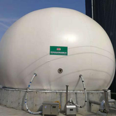 Pemegang Gas Biogas Reaksi Anaerobik Tangki Penyimpanan Gas Membran Ganda PDFE