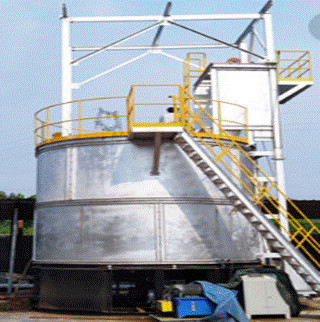 Digester Aerobik yang Dikendalikan Komputer, Limbah Makanan Bioreaktor Aerobik Terfluidisasi